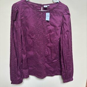 NWT Gap purple blouse